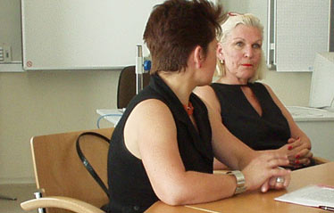 Gewaltsymposion, Teilnehmer/innen: Ursula Madl und Uta Rothmayr